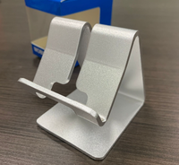 CNC coulée coupe processus de pliage service logo aluminium emplacement réglable Portable aluminium OEM alliage support de téléphone portable