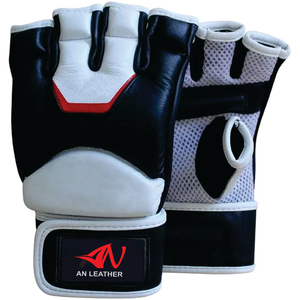 Meilleurs gants de fitness multisports en cuir pour MMA Grappling Martial Arts Training for Gym and Sports Use with Mitts - Product Image 1