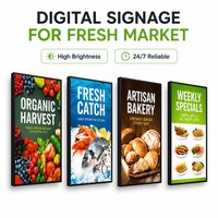 Écran d'affichage LED haute luminosité P2.5 P2.6 P2.9 P3, signalisation numérique, affichage en vitrine intérieure pour supermarché