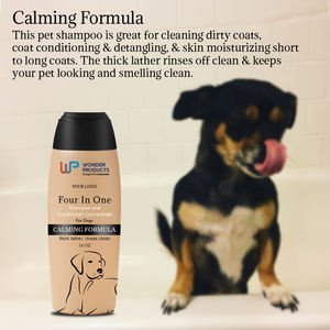 OEM/ODM 4-in-1 Calming Pet Shampoo for Dogs Cleans Conditions Detangles with Lavender Chamomile Private Label at Wholesale Price - Product Image 4
