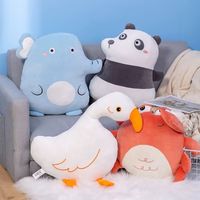 Coussin Doux en Peluche Animaux 45cm, Poupée de Cou pour Bébé, Peluche Mignonne Rembourrée, Nouveau Modèle pour Enfants, Chambre à Coucher, Crèche, Vente en Gros