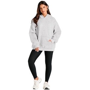 Sudadera con Capucha Extra Grande para Mujer, 350GSM, Estilo Casual Holgado, Estilo Urbano de Verano, Fabricante de Fábrica con Etiqueta Privada OEM Personalizada - Product Image 5