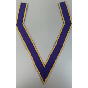 Colliers maçonniques personnalisés violet royal avec garniture dorée Nylon de haute qualité meilleure vente vente vente chaude - Product Image 2
