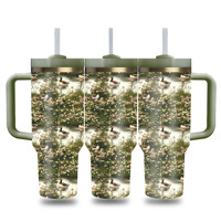 Gobelet isotherme en acier inoxydable de 40 oz de haute qualité avec logo personnalisé Mallard Duck, pour les voyages en plein air, bouteilles d'eau