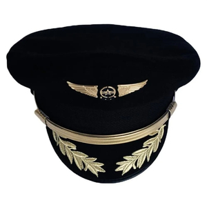 Sombrero de calidad superior Insignia de diseño personalizado Gorras de pico azul marino Sombrero con visera hecho en fábrica Gorra ceremonial de marinero con estilo ajustable - Product Image 2