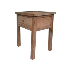 Nightstand Made of Solid Teak Wood Frame with <b>Rustic</b> and High Quality Material with natural color for Indoor Bedroom Use. - Product Image 6