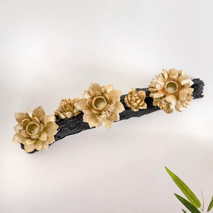 Branch with Flower Metal <b>Tea</b> <b>Light</b> Holder and Candle Holder for Home Decor Trendy Diya Diwali <b>Lanterns</b> - Product Image 4