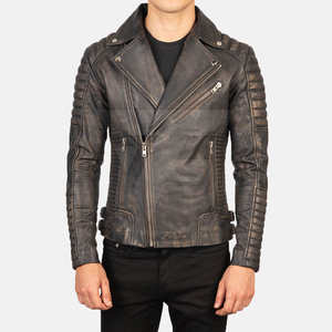 Chaqueta de Cuero Casual de Alta Calidad para Hombre, Hecha a Medida en Pakistán, con Cierre, Cuello Alto de Lona, Exterior de Poliéster, para Invierno - Product Image 3