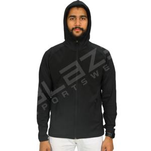 Blaze Fight Wear Wholesale Custom Newly Design Mens Light Windbreaker Hoodie Jacket Coat With Zipper Hoodi for Man hoodies - Product Image 1