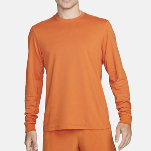 Camiseta de Manga Larga para Hombre, Lisa, con Estampado de Bordado, Personalizable con Logotipo, Cuello Redondo, de Poliéster - Product Image 1