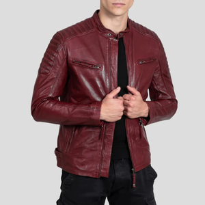 แจ็คเก็ตหนังแฟชั่นใหม่รุ่นฮิตปี 2026 สำหรับผู้ชายและผู้หญิง กันลม คอตั้ง โลโก้ด้านหน้า คุณภาพสูง สไตล์วินเทจ สำหรับฤดูหนาว - Product Image 5