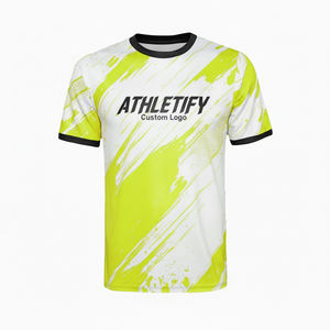 Maillot de football avec logo et numéros d'équipe personnalisés, vêtements de sport confortables, idéal pour l'entraînement et les matchs de football. - Product Image 1