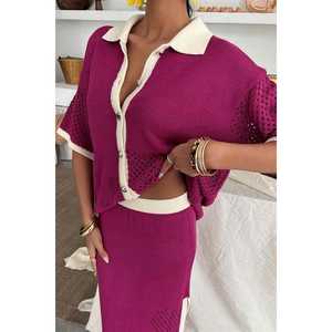 ลายทางตกแต่งสำหรับชุดสูทคอปกโปโลแบบโปร่ง รุ่น 10137 คุณสมบัติระบายอากาศได้ดี - Product Image 6