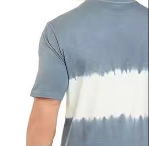 T-shirts à col en O de qualité supérieure pour hommes, 220 grammes, lourds, décontractés, à manches courtes, personnalisables, avec motif d'impression numérique solide - Product Image 5
