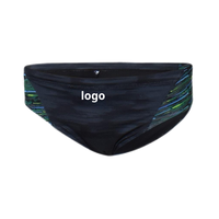 Traje de Baño Deportivo para Hombre 2024, con Estampado Animal y Logotipo Personalizado, Spandex/Nylon Elástico, Antibacterial, de Una Pieza, para Playa
