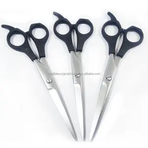 Hot sale hairdressing cutting scissors barber hair scissors with soft Plastic handle fashionable