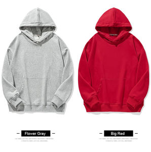 OEM grande taille hommes hiver sweat à capuche surdimensionné personnalisé brodé logo coton polyester pull personnalisé couleur unie étiquette personnalisée - Product Image 2