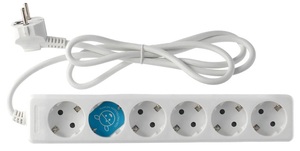 Serie standard multi-base 6 prese 3 metri bianco (GSC 0000022) - Product Image 1
