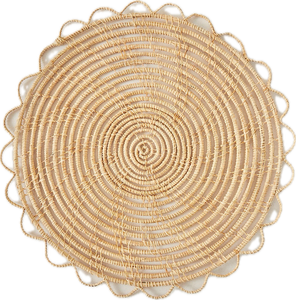 Mantel antideslizante redondo de ratán Natural hecho a mano de estilo clásico y manteles individuales de ratán juego de cena tejido personalizado - Product Image 1