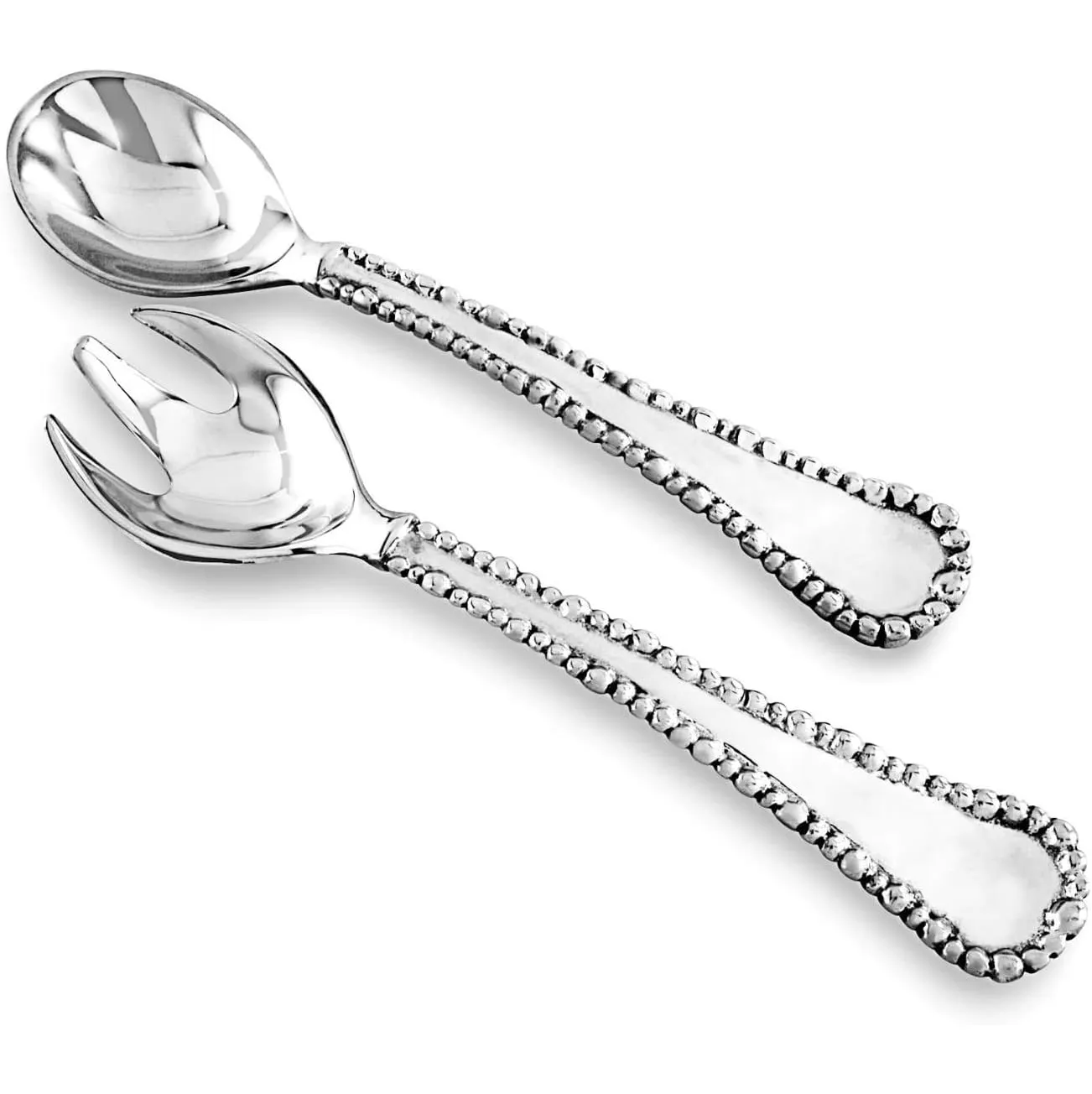 Hochwertige Salat Hand Server Gabeln Metall Salat Hände Löffel Set Besteck Set High Standard Metall Salat Set aus Indien