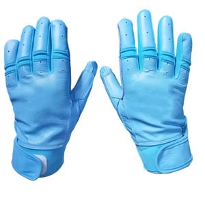 Guantes de bateo de béisbol de cuero Cabretta duraderos Guantes de entrenamiento deportivo Personalización Guantes de cuero genuino a precio razonable - Product Image 1