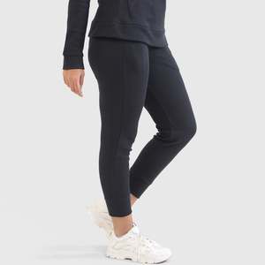GA Signature Black Casual Joggers for Women High-Waisted Midsize XL Breathable Canvas Fabric Elastic Waist Closure Wrinkled - Product Image 5