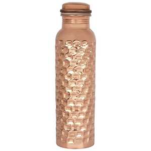 Botella de agua de cobre con logotipo personalizado, diseño único, de cobre puro martillado, a precio competitivo - Product Image 4