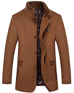 Veste d'hiver en laine mélangée noire avec col brodé de perles, écologique, fabriquée par Champ King au Pakistan - Product Image 6