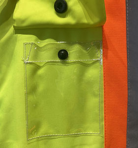 Gilet de sécurité haute visibilité réfléchissant ANSI Classe 1 avec LED clignotante, manches amovibles imperméables, logo personnalisé - Product Image 4