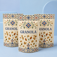 Emballage souple personnalisé pour granola, sachet refermable de qualité alimentaire