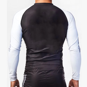 Alta calidad diseño personalizado poliéster Rash Guard transpirable sublimación impresa para hombres personalizado BJJ equipo de alta visibilidad - Product Image 4