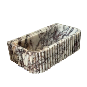 Bán buôn thiết kế hiện đại calacatta Viola đá cẩm thạch bồn rửa tay tùy chỉnh lưu vực cho phòng tắm Vanity độc đáo đá tự nhiên chìm - Product Image 2