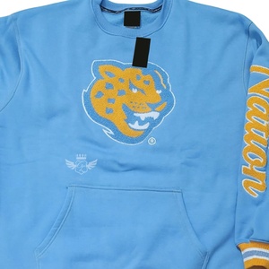 Sudadera Vintage Azul Cielo de la Universidad Bulldog para Hombre, Sudadera con Cuello Redondo, Estilo Universitario Vintage - Product Image 5