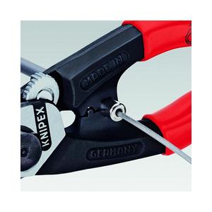 Coupe-câbles à tête forgée Knipex avec poignées polies et revêtement plastique - Pince à sertir les fils - Product Image 2