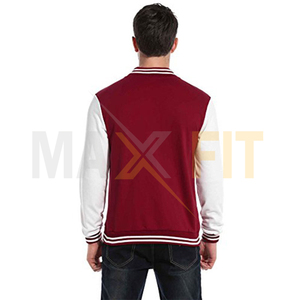 เสื้อแจ็กเก็ตบอมเบอร์สำหรับผู้ชายเสื้อแจ็กเก็ตแบบทีม Maxfit ผ้าใบผ้าคอปกตั้งออกแบบได้ตามต้องการ - Product Image 5