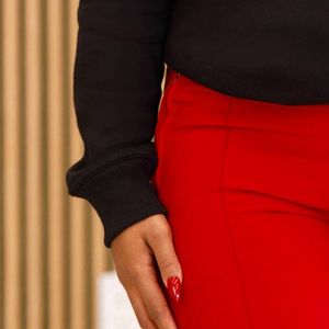 Big D DST Chenille Crewneck Sweatshirt Noir Premium Fleece Sorority Apparel Greek Delta Statement Winter Top - Product Image 3