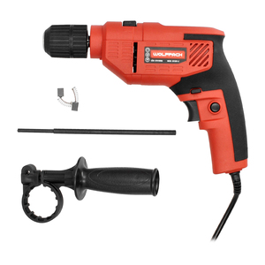 550 Watt 13 mm Hammer Drill with Variable Speed. Includes Handle and Metal Guide. - Product Image 1