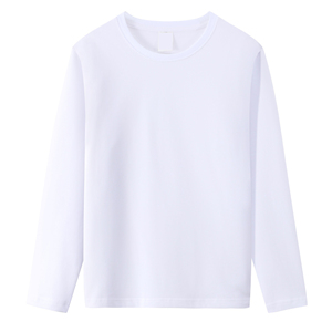 Camiseta de mujer de manga larga de algodón primavera otoño camisetas de manga completa cuello redondo tela de punto informal servicio OEM - Product Image 4