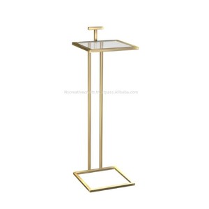 Hot Selling Rustic Modern Drink <b>Table</b> With Metal Top and Turned Wood Base Enhances Home Decor <b>Coffee</b> <b>Tables</b> <b>Set</b> - Product Image 2