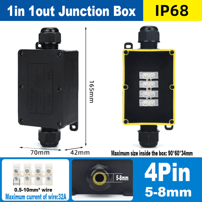 1in 1out large 4pin(5-8mm)