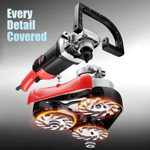 Meuleuse électrique à trois axes de 4 pouces pour surfaces en béton, pour le ponçage des sols, des murs et des plafonds - Product Image 5