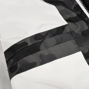 Hombres impermeable Anorak ciclismo lluvia chaqueta pulóver cortavientos impermeable cuarto cremallera con capucha chaqueta de lluvia - Product Image 5