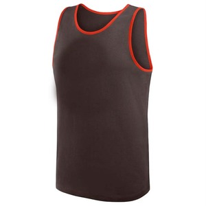 Débardeur à col rond personnalisé coupe ajustée pour hommes dernière conception avec logo coupé pour la musculation - Product Image 2