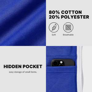 Zipper Hoodie 100% Cotton Lined Stonewashed Digital Printed 3D Embroidery - Product Image 5