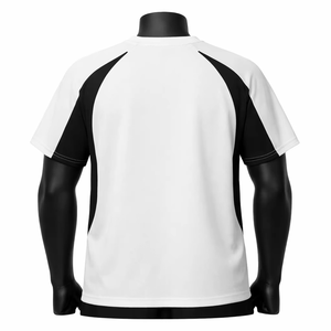 Men's White <b>Black</b> Short Sleeve O-Neck Oversized Fit Eco-Friendly Sporty <b>T</b>-<b>Shirt</b> Quick Dry Knitted 100% Cotton Casual Style Blank - Product Image 3