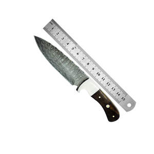 Cuchillos de caza de Damasco de alta calidad del mejor proveedor, nuevo diseño para uso en exteriores, OEM, cantidad a granel de madera personalizable a la venta - Product Image 1