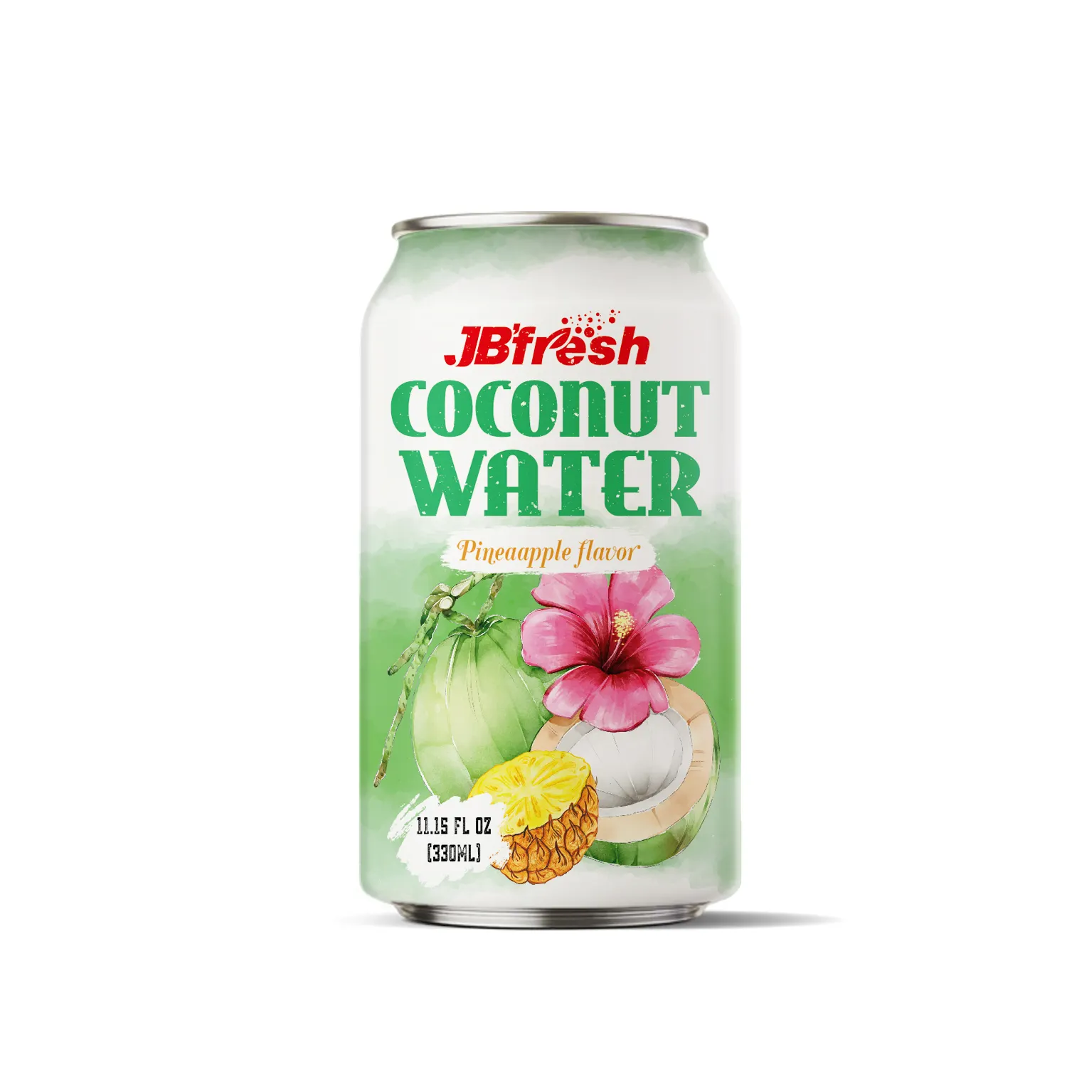 Консервированная чистая Органическая кокосовая вода со вкусом ананаса, порошок без холестерина ISO HACCP, производитель напитков во Вьетнаме
