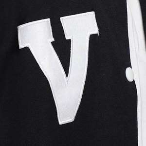 Market Online Supply Friendly Budget Patchwork Chaqueta de béisbol universitaria Tamaño regular Artículo fresco Bordado Varsity Jacket - Product Image 6