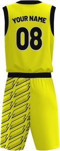 Ensembles d'uniformes de basket-ball légers et respirants, grande taille, couleur personnalisée, haute qualité, 100% polyester pour hommes adultes - Product Image 3