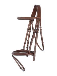 Bride de muserolle française classique vente en gros professionnelle équine licou tack équitation tête équipement équestre bride de cheval - Product Image 6